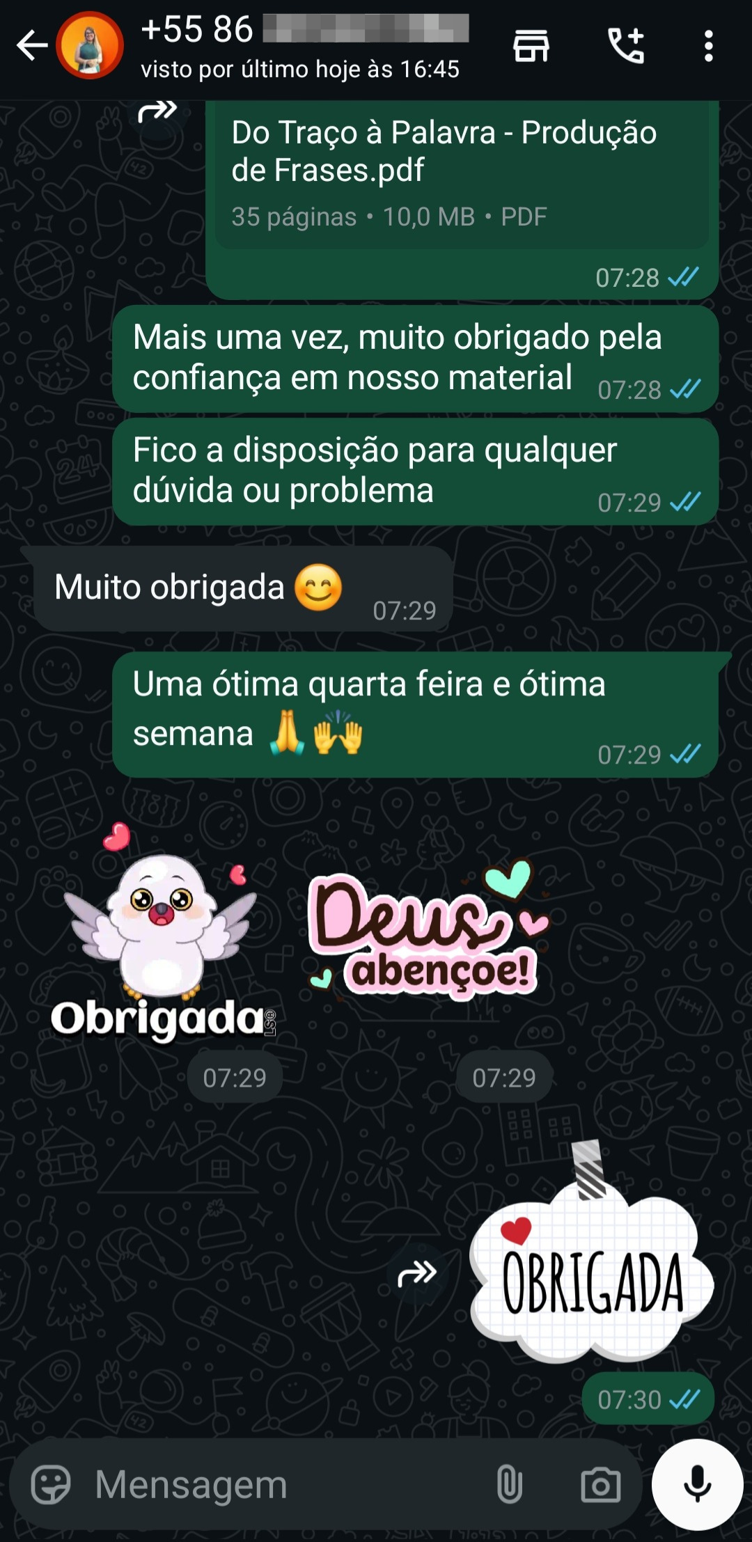 Feedback do cliente 1